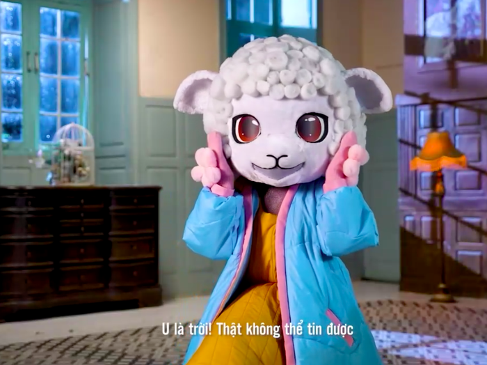 Khởi My tái xuất showbiz Việt, là mascot Cừu Bông ở Ca sĩ mặt nạ mùa 2? - Ảnh 1.
