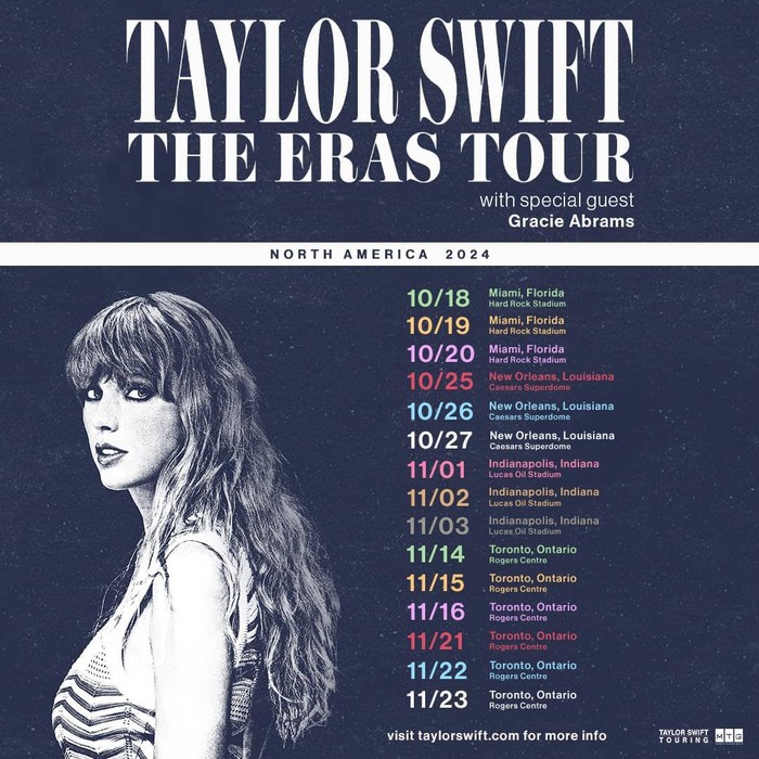 Fan lo sợ Taylor Swift sẽ kiệt sức vì chưa hết 2023 đã công bố lịch lưu diễn đến cuối 2024  - Ảnh 1.