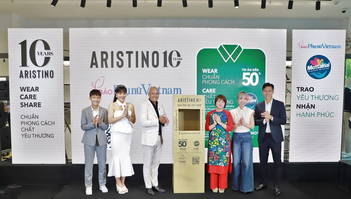 Aristino trao tặng hơn 650 triệu đồng cho Báo Phụ nữ Việt Nam gây quỹ Mottainai  - Ảnh 1.