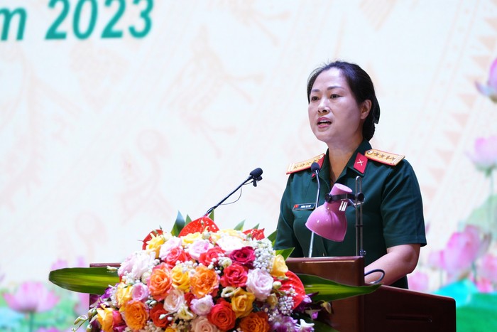 Tập huấn công tác vì sự tiến bộ của phụ nữ và bình đẳng giới trong Quân đội năm 2023 - Ảnh 1.