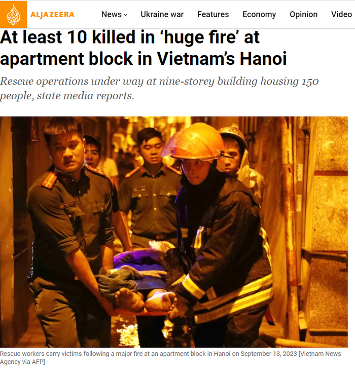 Báo nước ngoài đưa tin vụ cháy chung cư mini ở Hà Nội - Ảnh 3.