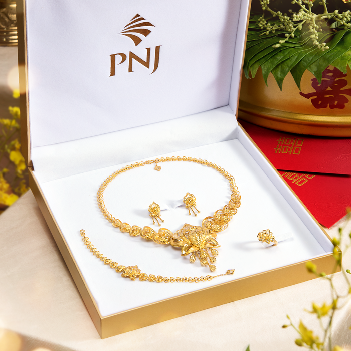 PNJ ra mắt bộ sưu tập trang sức cưới trầu cau - Ảnh 1.