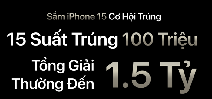 Cơ Hội Sở Hữu iPhone 15 Và Trúng 100 Triệu Đồng tại Thế Giới Di Động! - Ảnh 2.