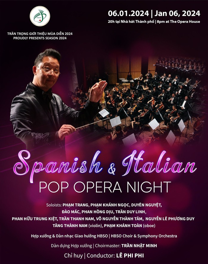 Thưởng thức Pop Opera Tây Ban Nha và Ý do nhạc trưởng Lê Phi Phi dàn dựng - Ảnh 1.