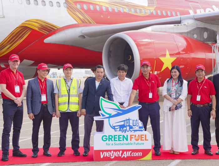 Vietjet tiên phong khai thác chuyến bay đầu tiên sử dụng nhiên liệu hàng không bền vững SAF, giảm thải 80% carbon- Ảnh 3.