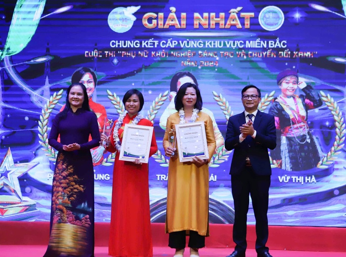 Dự án "Nuôi gà thảo dược vi sinh dưới tán hồi" giành giải Đặc biệt Cuộc thi Phụ nữ khởi nghiệp cấp vùng miền Bắc- Ảnh 2.