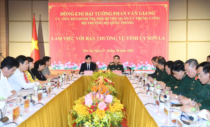 Đại tướng Phan Văn Giang: Tỉnh Sơn La cần kết hợp chặt chẽ giữa phát triển kinh tế - xã hội với củng cố quốc phòng, an ninh - Ảnh 1.