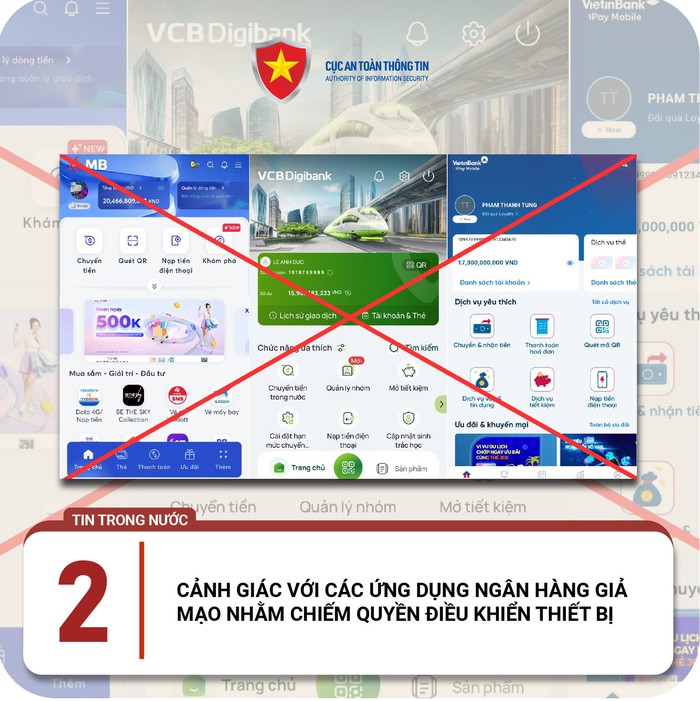 Cảnh giác với thủ đoạn lừa cài app ngân hàng giả mạo
- Ảnh 1.