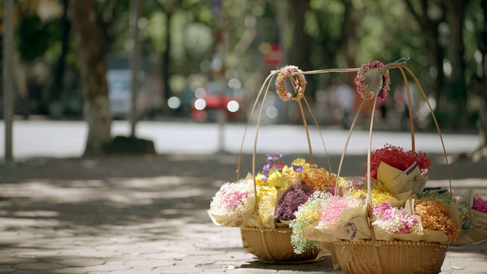 Hay chỉ đơn giản là một gánh hàng hoa làm xao xuyến lòng người...