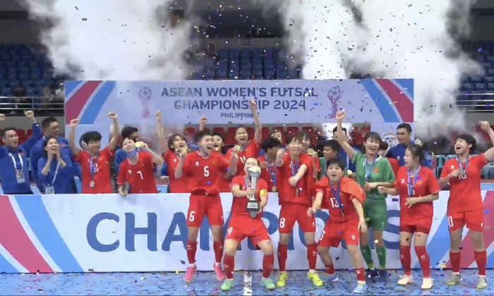 Đánh bại Thái Lan, đội tuyển nữ Việt Nam vô địch giải Futsal nữ Đông Nam Á 2024- Ảnh 2.