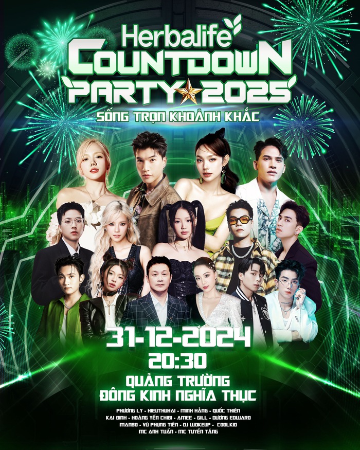 Drone-show lần đầu xuất hiện tại Thủ Đô, cùng Herbalife Countdown Party 2025 chào đón năm mới- Ảnh 2.