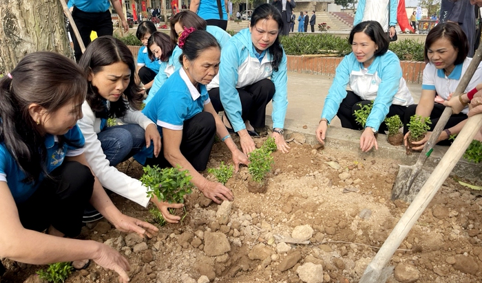 Phụ nữ Thủ đô phấn đấu trồng 7000 cây xanh, cây ăn trái trong năm 2024- Ảnh 2.
