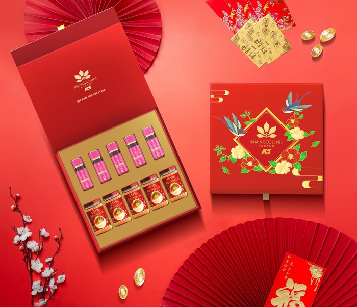 Hộp quà Tết Sắc Xuân 2 - Concept mới năm 2024 Hộp quà Tết Sắc Xuân 2 - Concept mới năm 2024