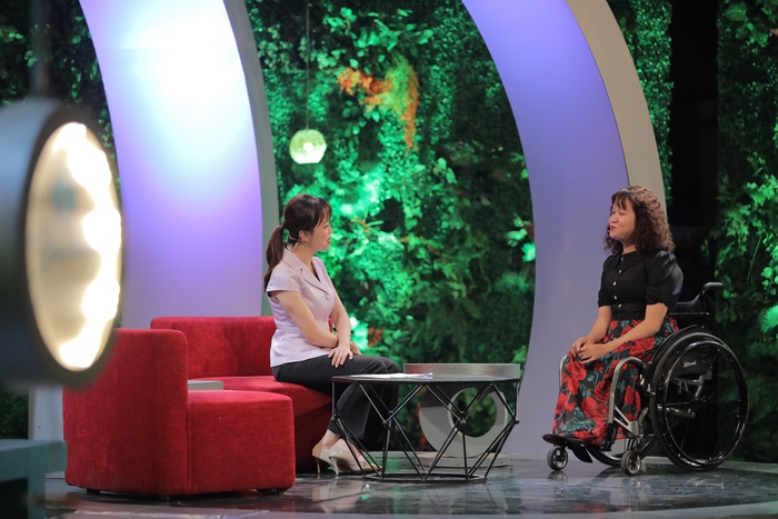 Chị Lan Anh làm khách mời của Đài Truyền hình Việt Nam