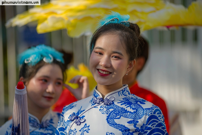 Thanh Trúc, thành viên nhóm múa Thiên Hoa, lần thứ tham gia đoàn diễu hành Lễ Nguyên Tiêu