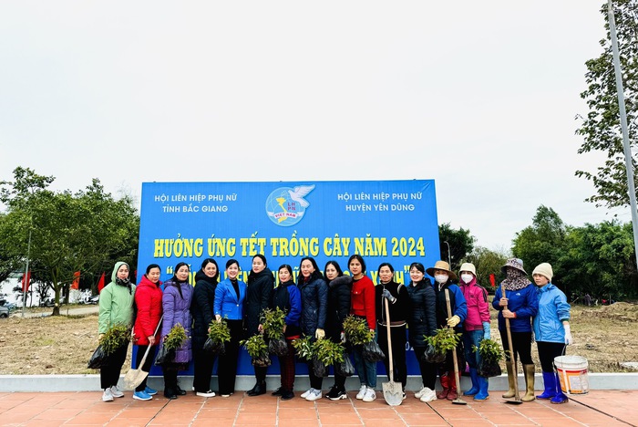 Bắc Giang: Trồng mới 7.020 cây xanh dịp Tết trồng cây năm 2024- Ảnh 1.