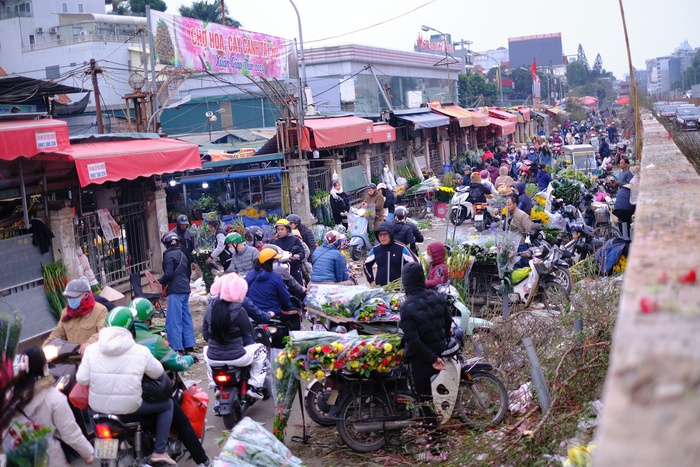 Tiểu thương hạ giá sốc để thu hồi vốn, người dân chen chân đi mua cây cảnh giá rẻ chiều 30 Tết- Ảnh 3.