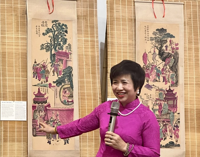 Chị Phan Vân Ánh - con gái họa sĩ Phan Ngọc Khuê chia sẻ, chị biết ơn người cha của mình đã cho con một gia tài vô giá là tri thức văn hóa dân tộc