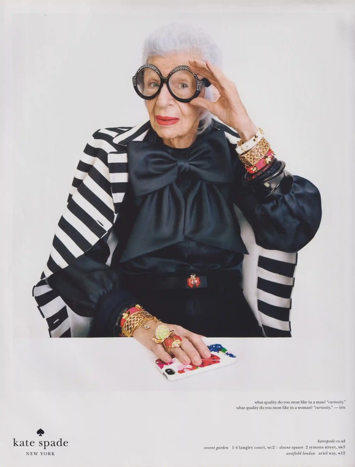 Iris Apfel - nhà thiết kế, biểu tượng thời trang người Mỹ, qua đời ở tuổi 102- Ảnh 6.