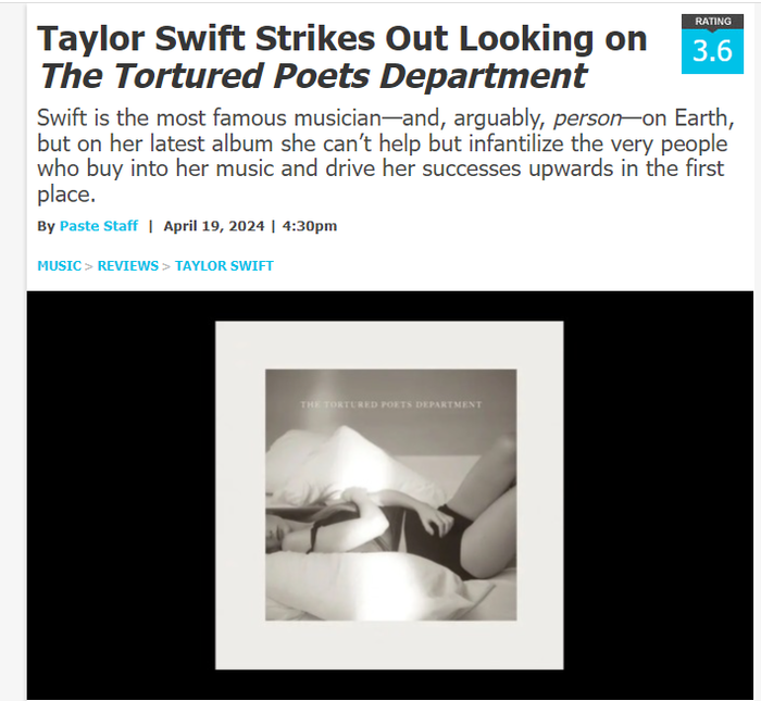 Chê album mới của Taylor Swift, sợ bị fan cuồng dọa giết- Ảnh 2.