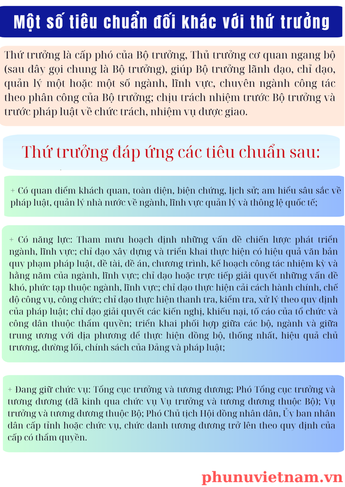 Tiêu chuẩn chọn thứ trưởng từ ngày 1/5/2024- Ảnh 4.