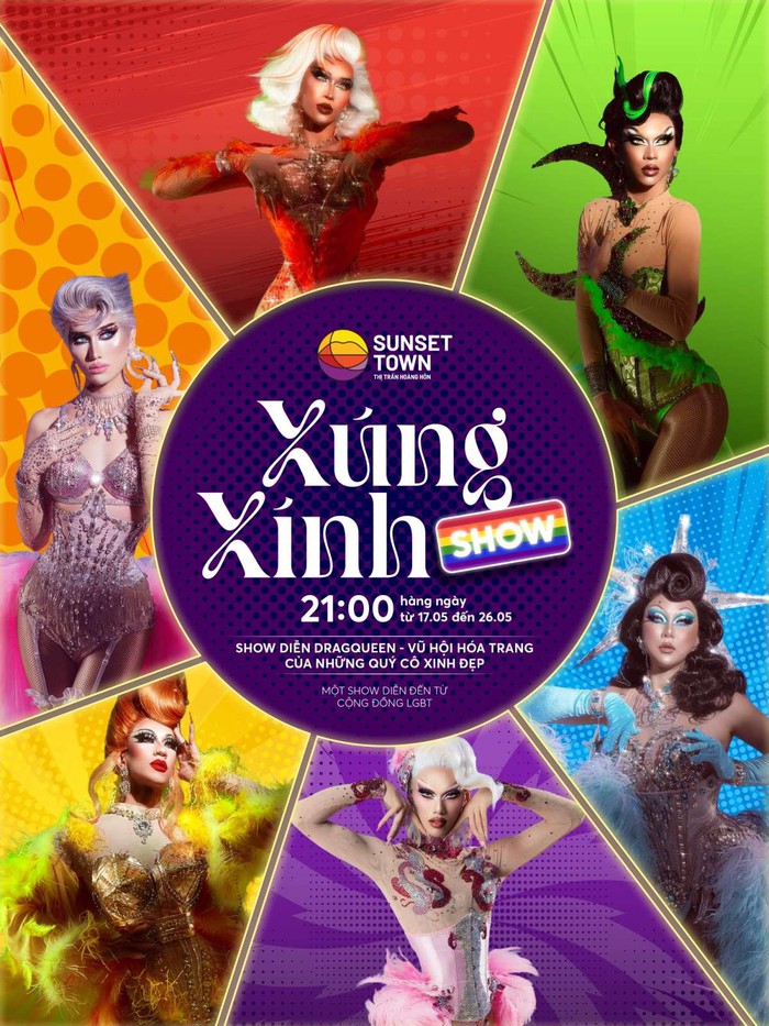 Show LGBTQ+ "Xúng xính" gây sốt tại chợ đêm Vui Phết, Phú Quốc- Ảnh 1.