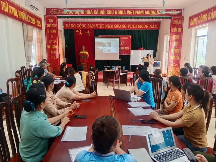 “Cầm tay chỉ việc” hướng dẫn hội viên phụ nữ phát triển sinh kế xanh bền vững- Ảnh 1.