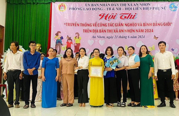 An Nhơn (Bình Định): Hội thi “Truyền thông về công tác giảm nghèo và bình đẳng giới”- Ảnh 3.