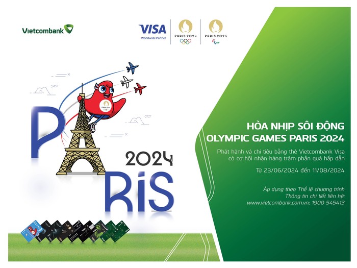 Hòa nhịp Olympic Paris 2024 cùng Vietcombank với chuỗi hoạt động dành cho khách hàng- Ảnh 1.