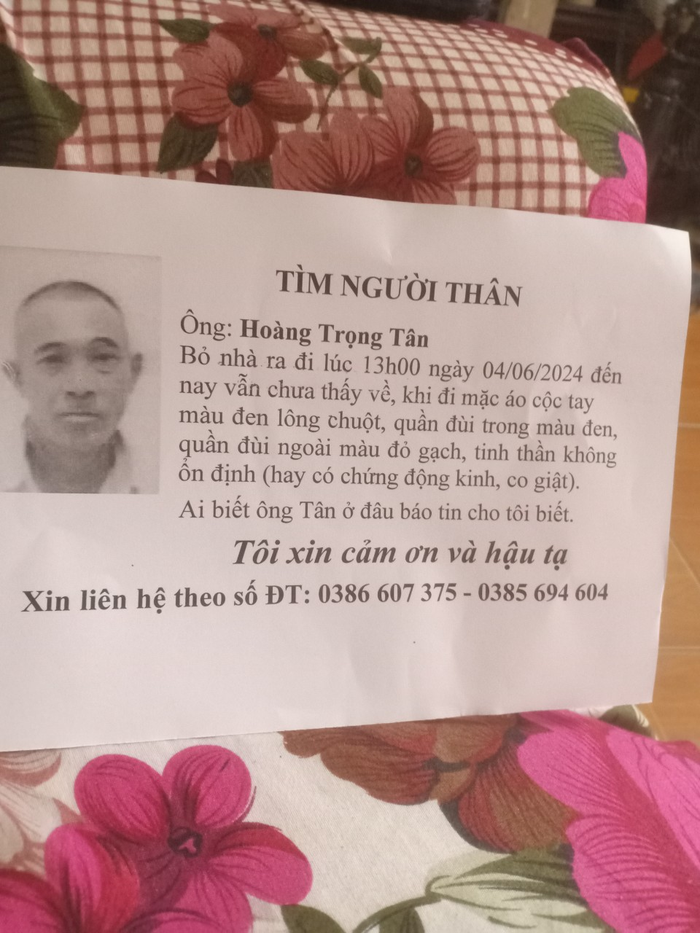 Gia đình khẩn tìm người đàn ông 56 tuổi ở Hà Nội đi lạc nhiều ngày chưa về nhà- Ảnh 2.