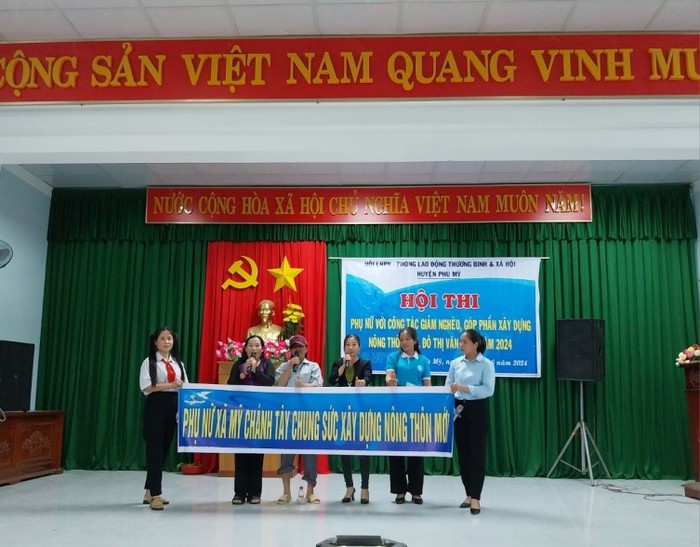 Phù Mỹ (Bình Định): Sôi nổi Hội thi Phụ nữ với công tác giảm nghèo- Ảnh 1.