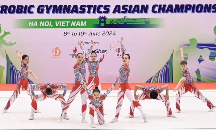 Các vận động viên aerobic hàng đầu châu Á tranh tài tại Hà Nội - Ảnh 7.