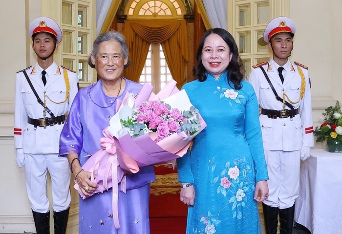 Phó Chủ tịch nước Võ Thị Ánh Xuân tiếp Công chúa Thái Lan Maha Chakri Sirindhorn- Ảnh 1.