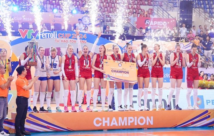 CLB Korabelka vô địch Giải bóng chuyền quốc tế VTV Cup 2024, đội Việt Nam giành giải Nhì- Ảnh 10.