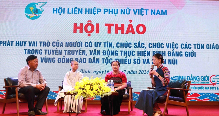 Phát huy vai trò Hội LHPN các cấp hỗ trợ người có uy tín, chức sắc tôn giáo vận động thực hiện bình đẳng giới vùng DTTS- Ảnh 1.