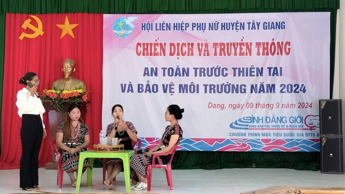 Tây Giang: Nâng cao kiến thức, kỹ năng an toàn trước thiên tai cho phụ nữ dân tộc thiểu số- Ảnh 2.