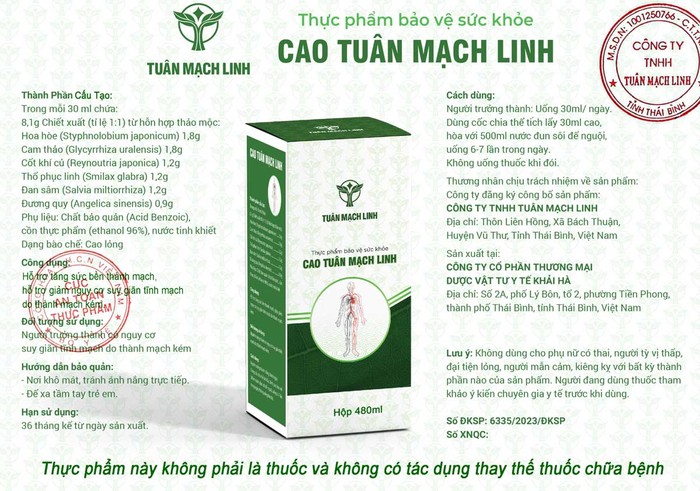 Cao Tuân Mạch Linh hỗ trợ giảm triệu chứng suy giãn tĩnh mạch- Ảnh 4.