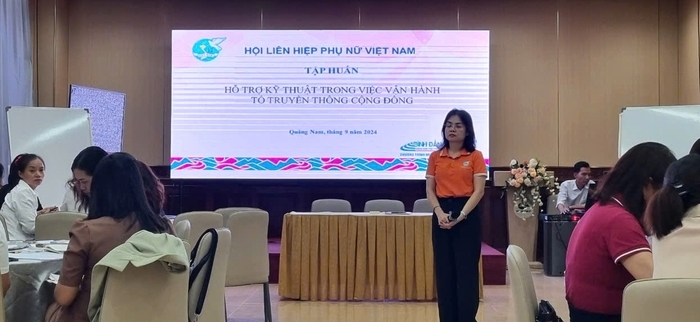 Tập huấn hỗ trợ kỹ thuật trong việc duy trì tổ Truyền thông cộng đồng tại các cấp Hội tỉnh Quảng Nam- Ảnh 1.