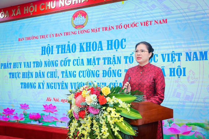 Phát huy vai trò nòng cốt của MTTQ Việt Nam thực hiện dân chủ, tăng cường đồng thuận xã hội- Ảnh 1. Phát huy vai trò nòng cốt của MTTQ Việt Nam thực hiện dân chủ, tăng cường đồng thuận xã hội- Ảnh 1.
