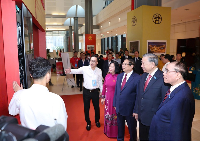 Tổng Bí thư Tô Lâm dự Đại hội đại biểu Đảng bộ Hà Nội lần thứ XVIII- Ảnh 3. Tổng Bí thư Tô Lâm dự Đại hội đại biểu Đảng bộ Hà Nội lần thứ XVIII- Ảnh 3.