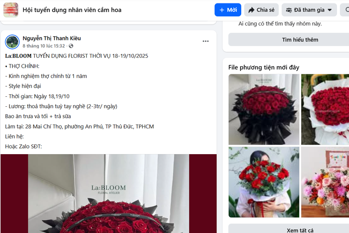 Tiệm hoa tươi tung chiêu, tăng đãi ngộ để hút lao động thời vụ dịp 20/10- Ảnh 1. Tiệm hoa tươi tung chiêu, tăng đãi ngộ để hút lao động thời vụ dịp 20/10- Ảnh 1.
