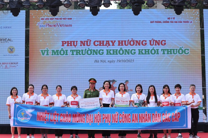 Tuổi trẻ Học viện Cảnh sát nhân dân tự hào chạy vì môi trường không khói thuốc- Ảnh 1.