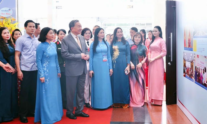 Tổng Bí thư Tô Lâm dự Lễ kỷ niệm 95 năm thành lập Hội Liên hiệp Phụ nữ Việt Nam- Ảnh 1.