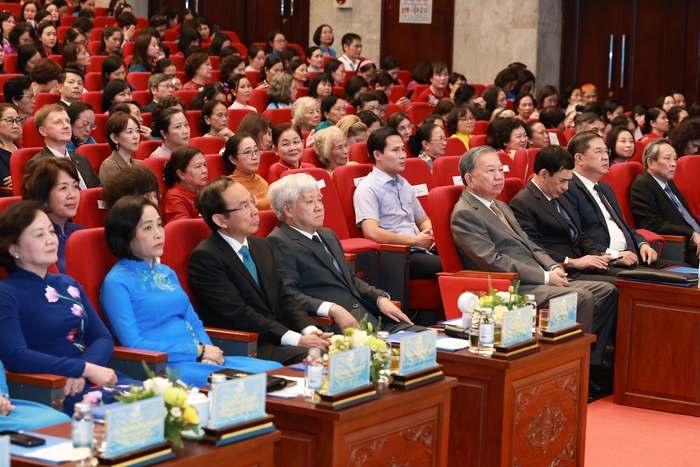 Tổng Bí thư Tô Lâm dự Lễ kỷ niệm 95 năm thành lập Hội Liên hiệp Phụ nữ Việt Nam- Ảnh 2.