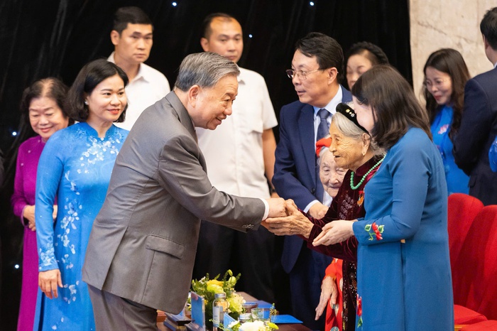 Tổng Bí thư Tô Lâm dự Lễ kỷ niệm 95 năm thành lập Hội Liên hiệp Phụ nữ Việt Nam- Ảnh 3.