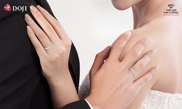 Đi tìm cặp nhẫn cưới định mệnh cho ngày đại hỷ tại DOJI và Thế giới Kim Cương- Ảnh 2. Đi tìm cặp nhẫn cưới định mệnh cho ngày đại hỷ tại DOJI và Thế giới Kim Cương- Ảnh 2.