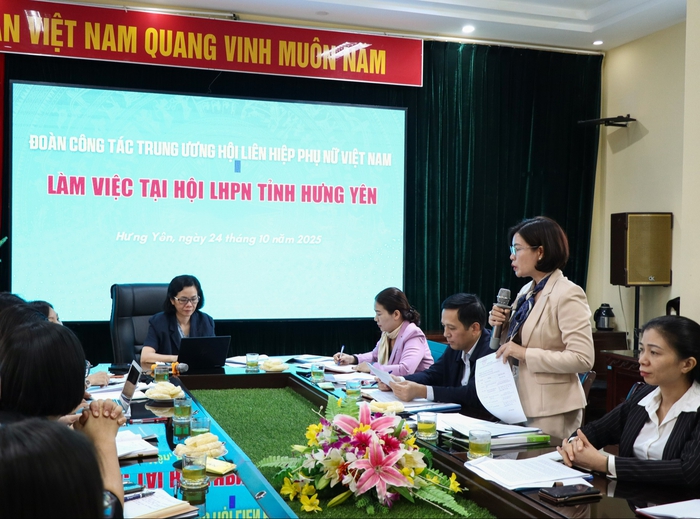 Đoàn công tác TƯ Hội LHPN Việt Nam kiểm tra, đánh giá hoạt động các cấp Hội Phụ nữ tỉnh Hưng Yên- Ảnh 1. Đoàn công tác TƯ Hội LHPN Việt Nam kiểm tra, đánh giá hoạt động các cấp Hội Phụ nữ tỉnh Hưng Yên- Ảnh 1.