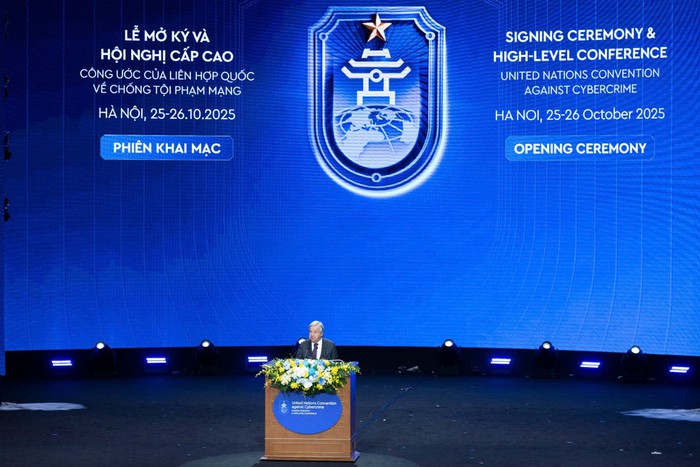 Phát biểu của Tổng thư ký LHQ Antonio Guterres tại Lễ mở ký Công ước Hà Nội về chống tội phạm mạng- Ảnh 2. Phát biểu của Tổng thư ký LHQ Antonio Guterres tại Lễ mở ký Công ước Hà Nội về chống tội phạm mạng- Ảnh 2.