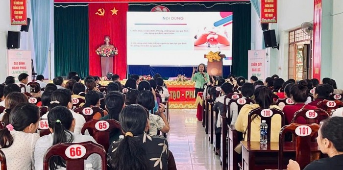 Đắk Lắk: Truyền thông phòng, chống bạo lực gia đình tại xã Ea Kiết- Ảnh 1.