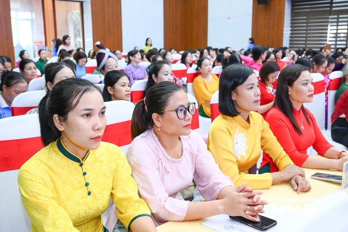100% xã, phường ở Nghệ An hoàn thành Đại hội đại biểu phụ nữ nhiệm kỳ 2025 - 2030- Ảnh 1.
